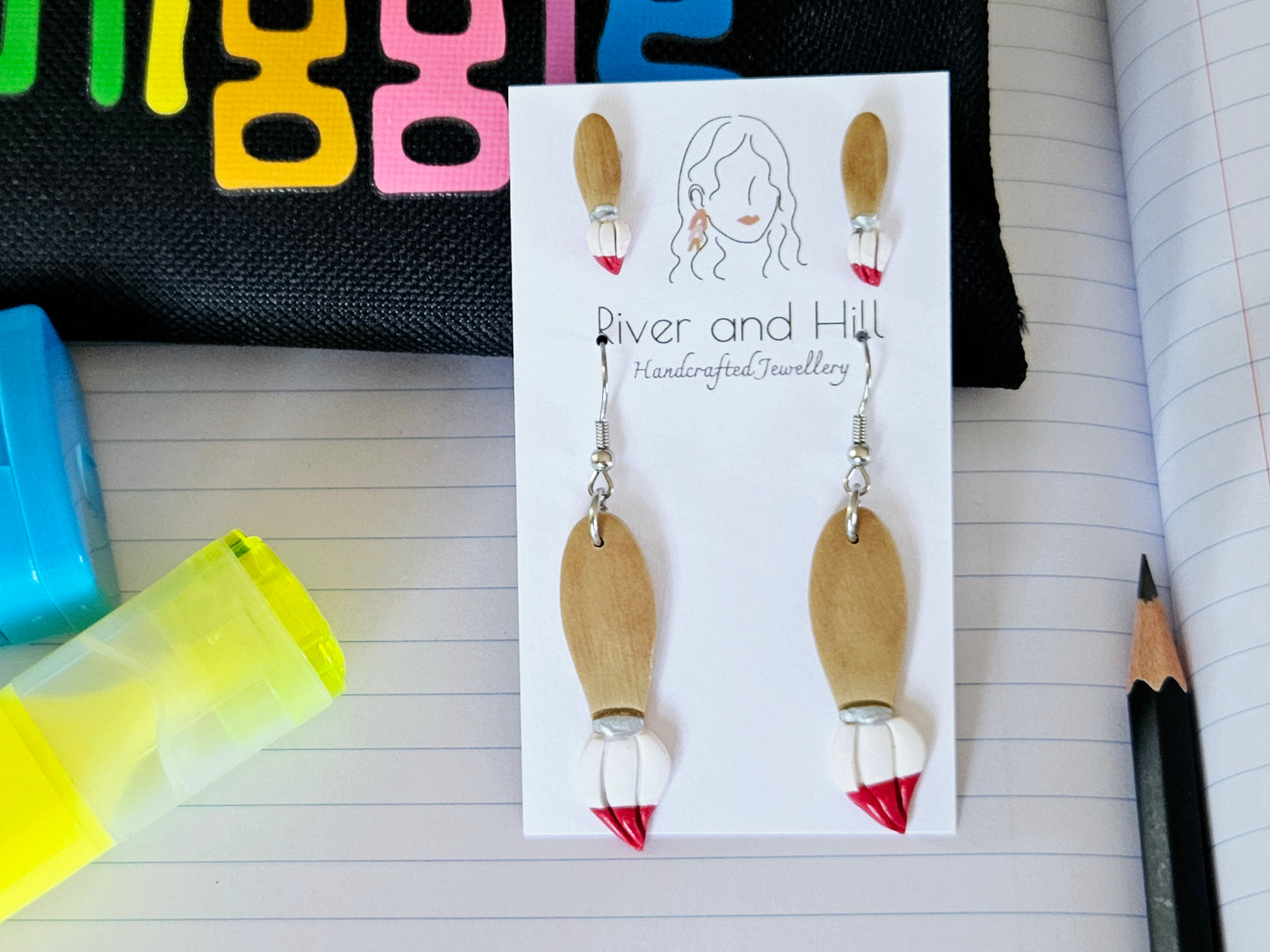 School Paint Brush Set