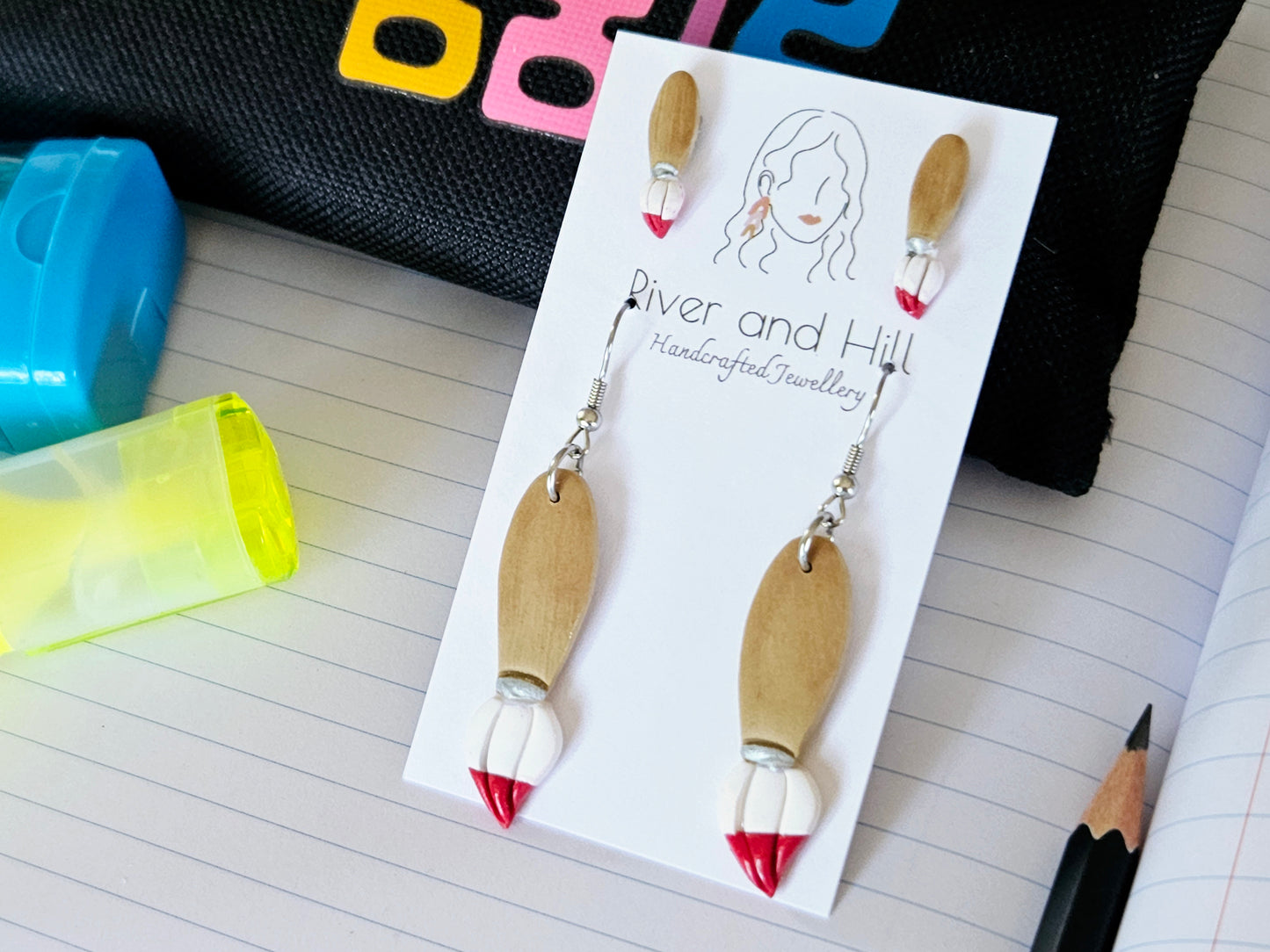 School Paint Brush Set