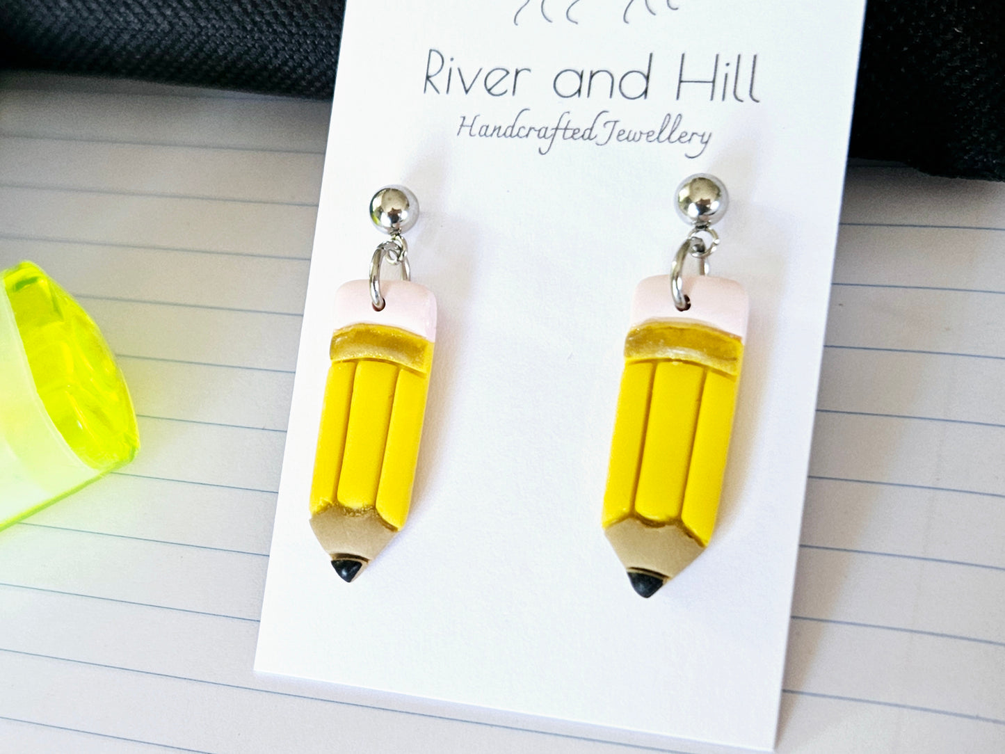 School Pencil Earrings