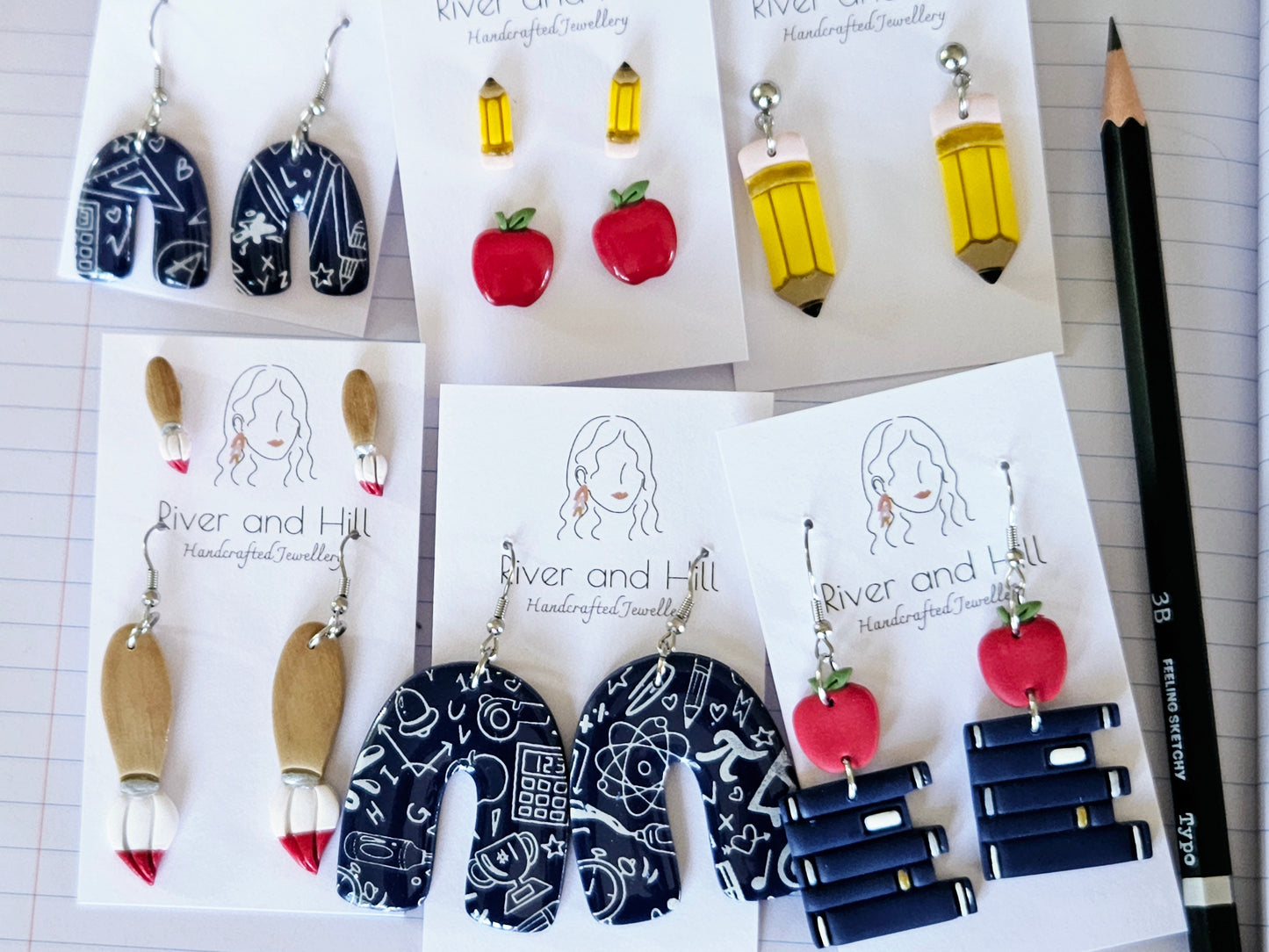 School Paint Brush Set