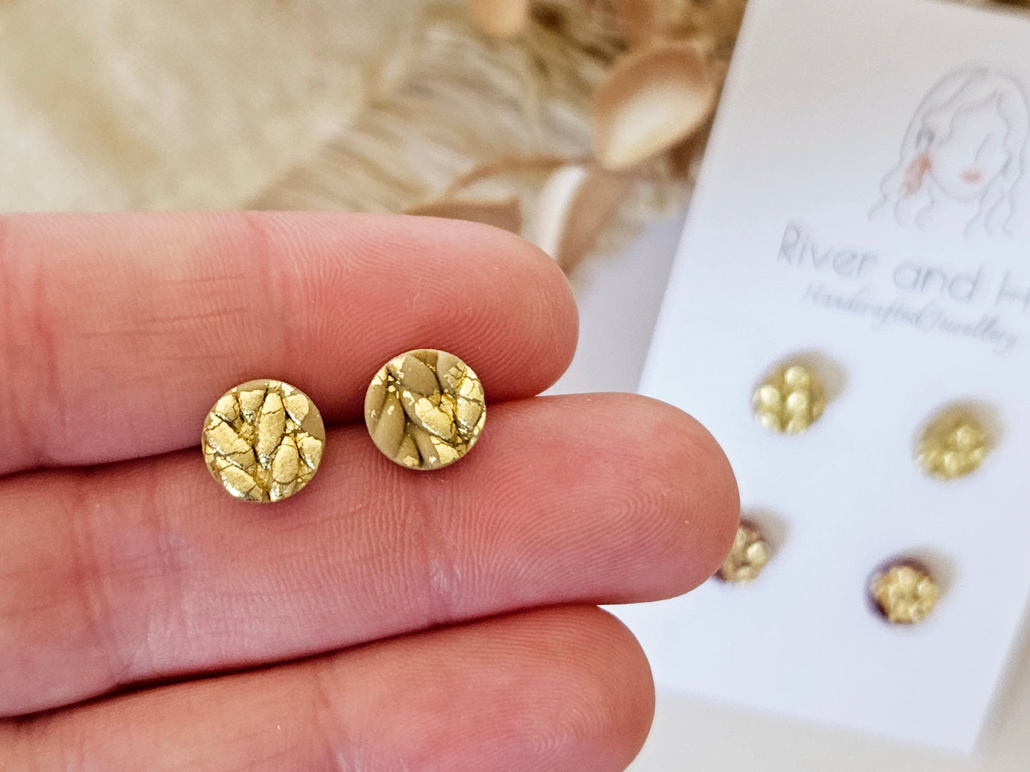 Knitted Clay Mini Stud Pack