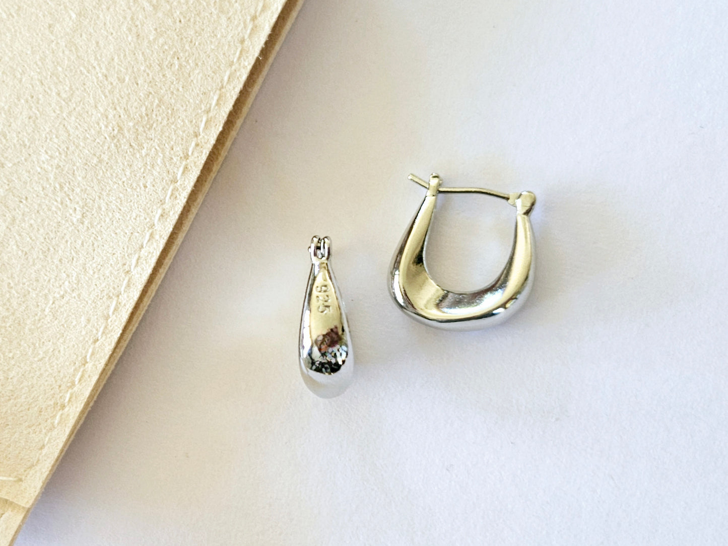 Sterling Silver Huggie Earrings