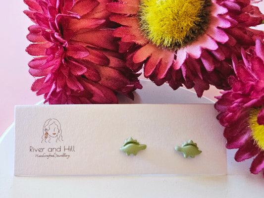 Girls Micro Stegosaurus Studs