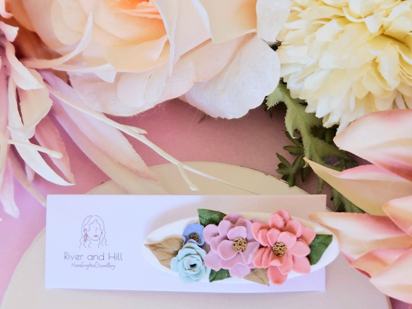 Floral Pastel Hairclip