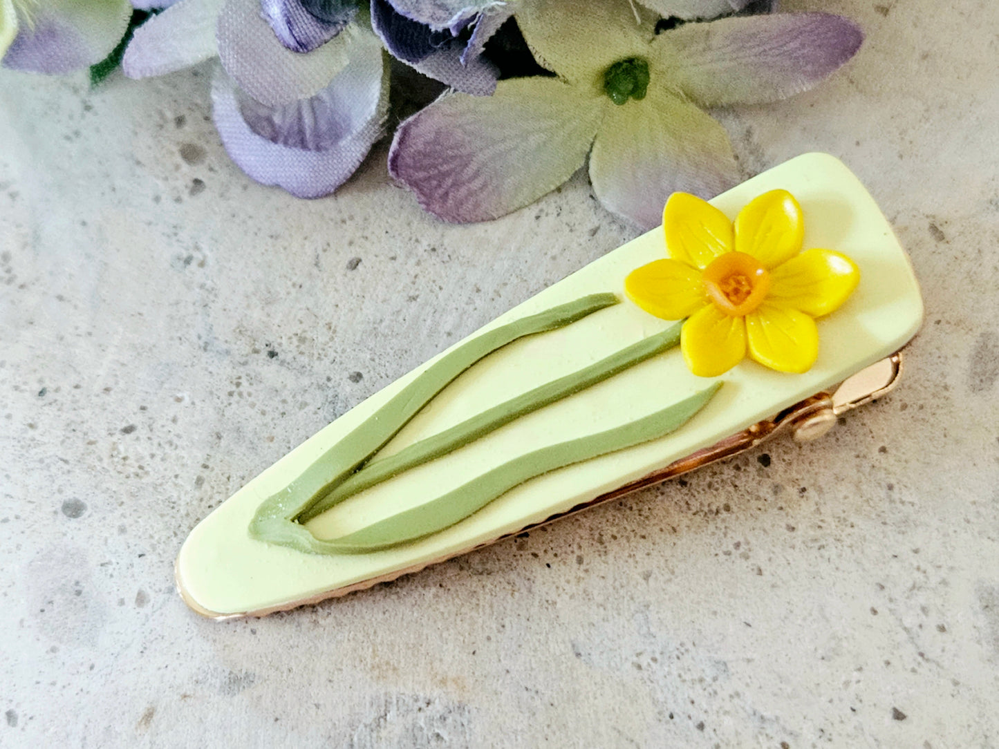 Daffodil Hair Clip