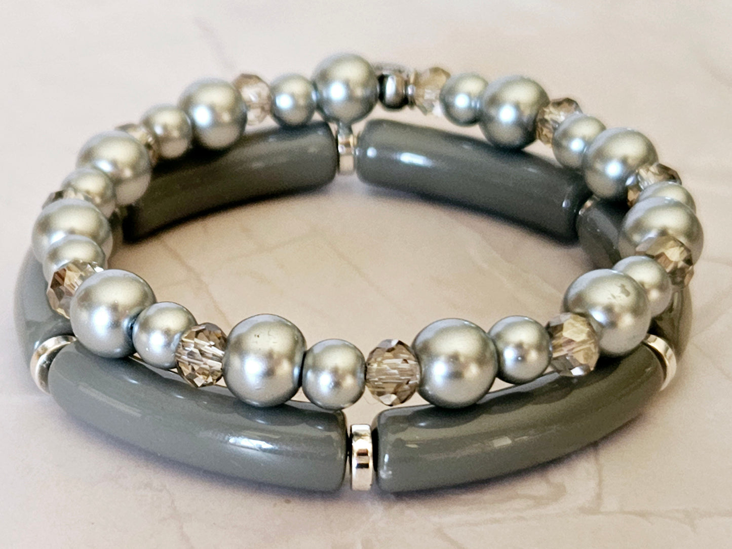 Stacking Bracelets Grey Mornings Stack