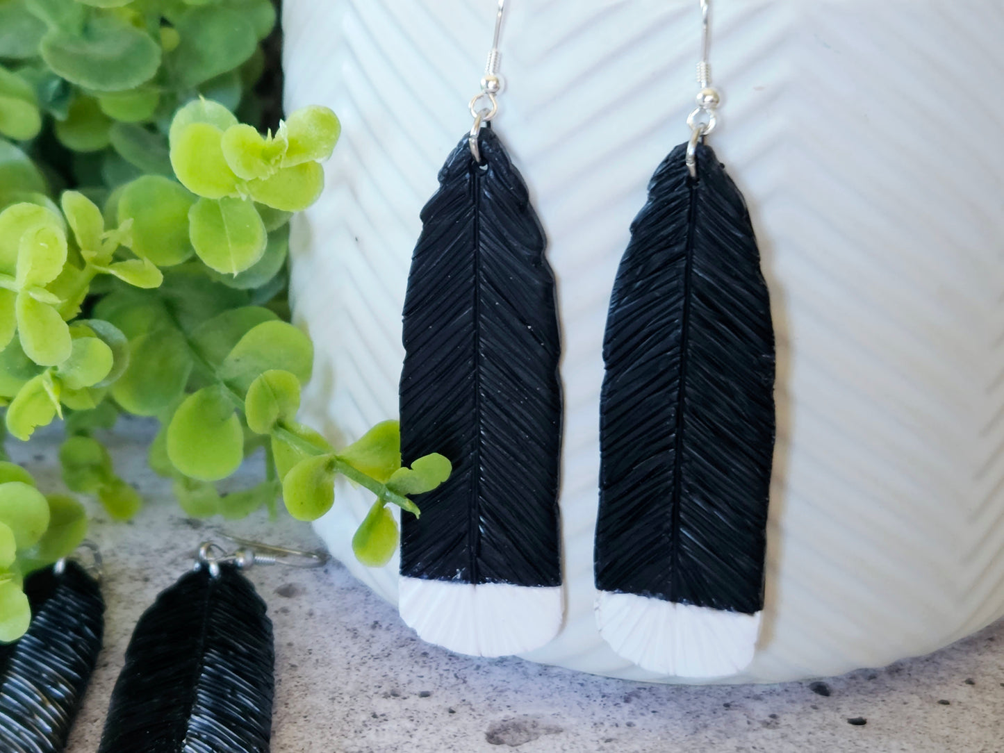 Huia Feather Earrings