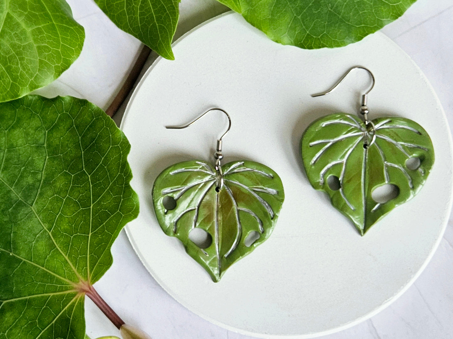 Kawakawa Silver Earrings Large