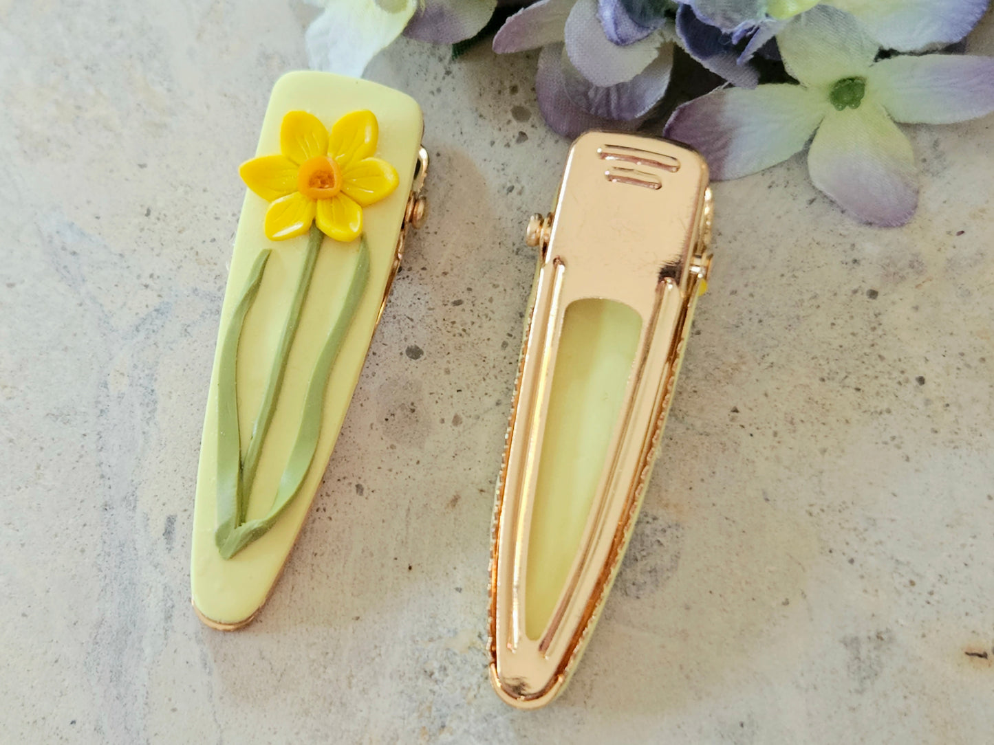 Daffodil Hair Clip