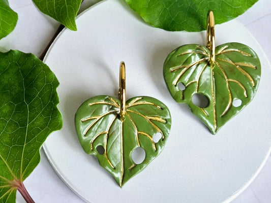 Kawakawa Gold Earrings Large