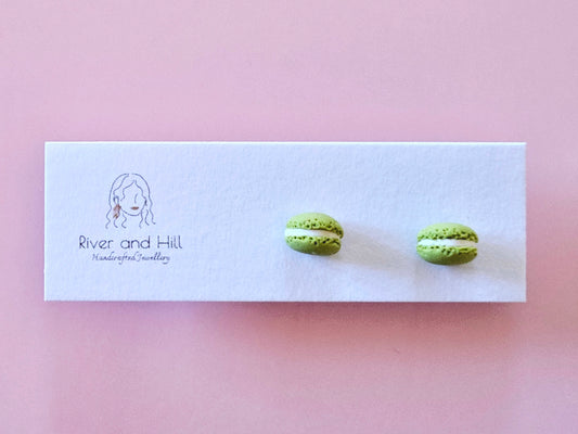 Girls Pistachio Macaron Studs
