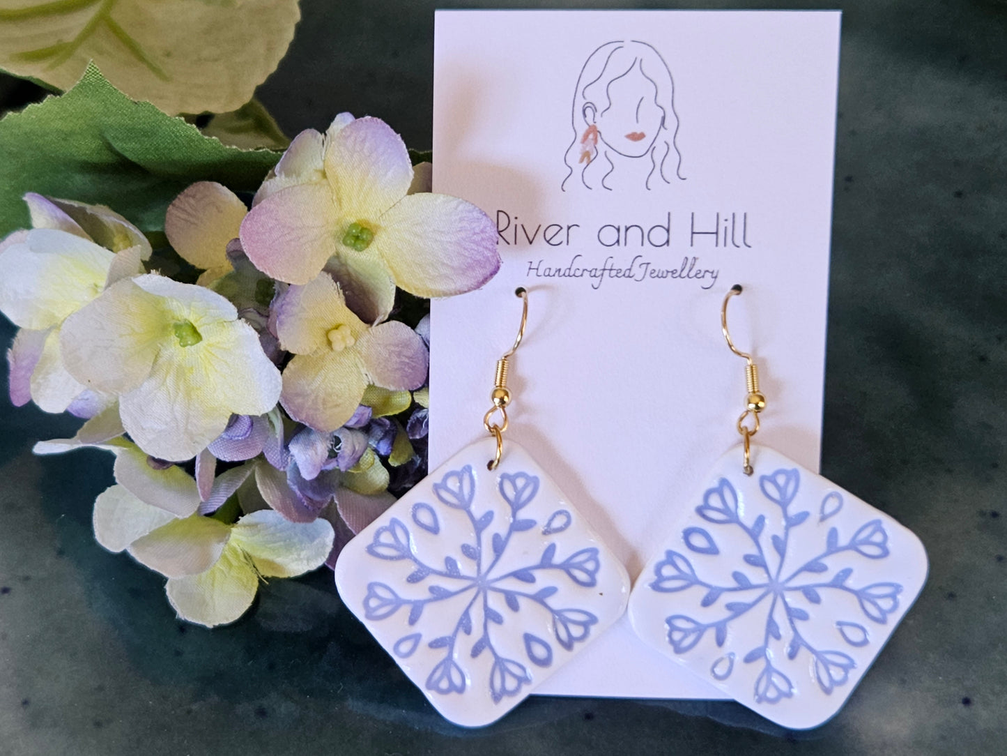 Porcelain Tile Earrings