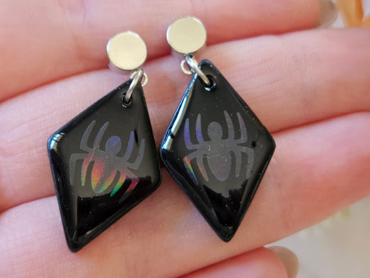 Halloween Spider Earrings