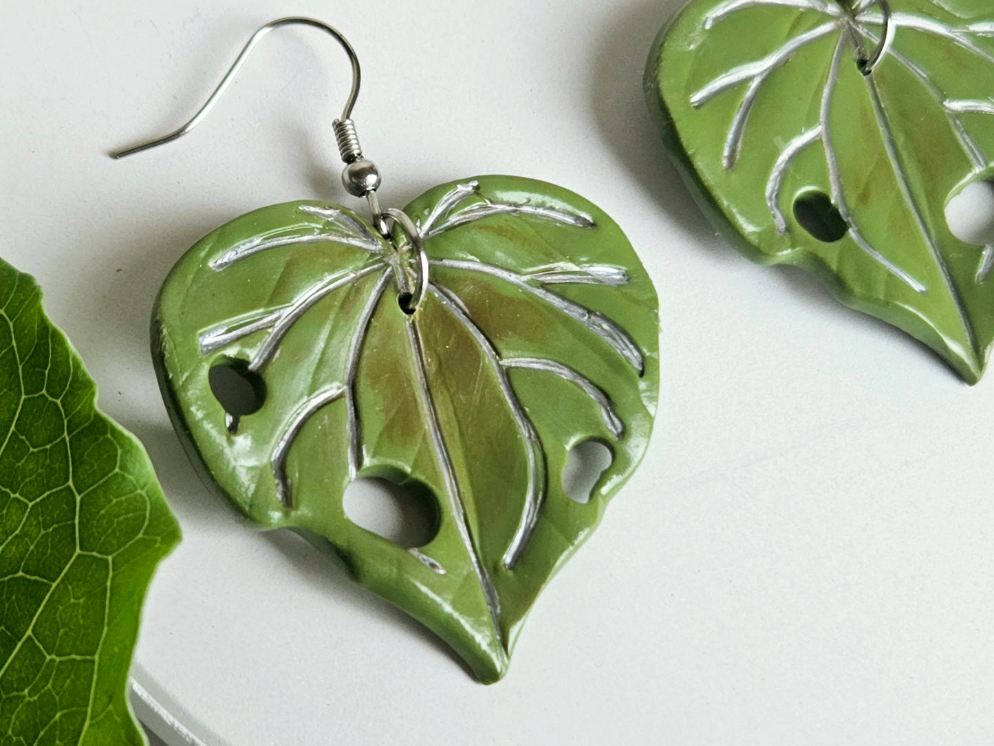Kawakawa Silver Earrings Large
