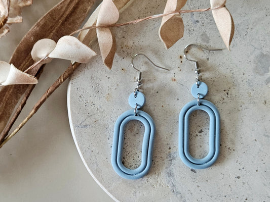 Essentials Hydrangea Blue Earrings