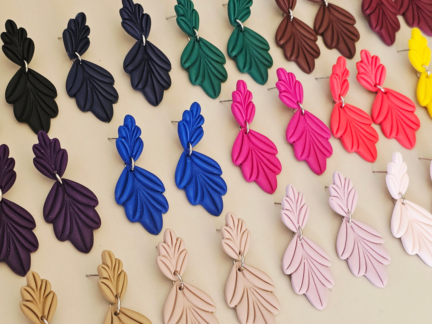 Daily Colour Magenta Arch Earrings