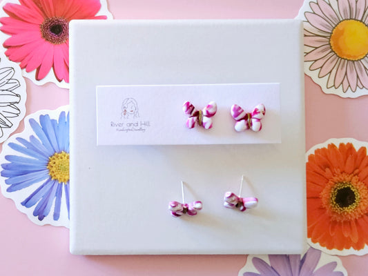 Girls Butterfly Studs