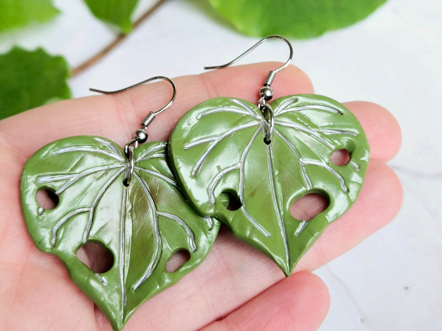 Kawakawa Silver Earrings Large