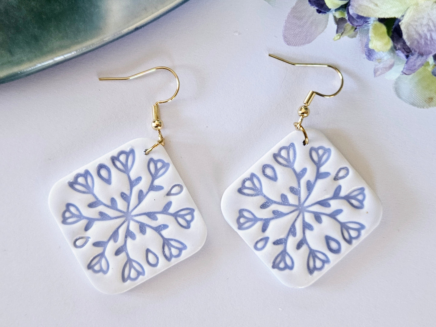 Porcelain Tile Earrings