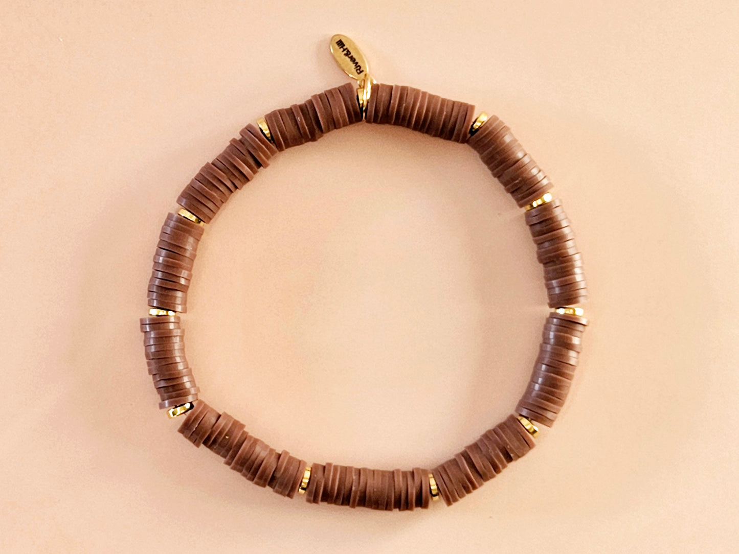 Luxe Layered Coffee and Cream Stack Bracelets