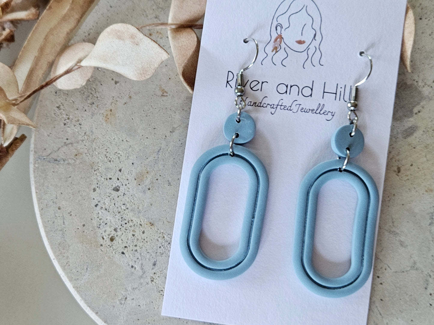 Essentials Hydrangea Blue Earrings