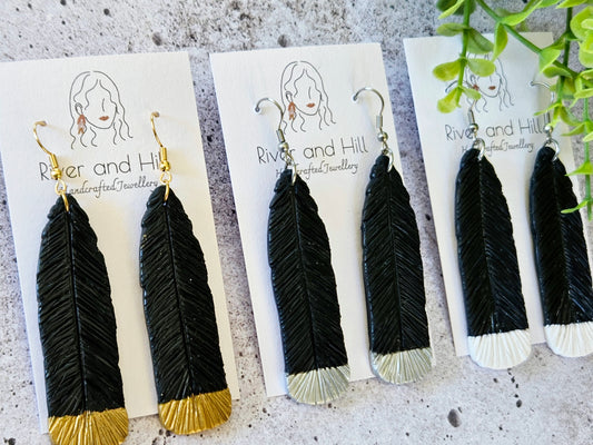 Huia Feather Earrings
