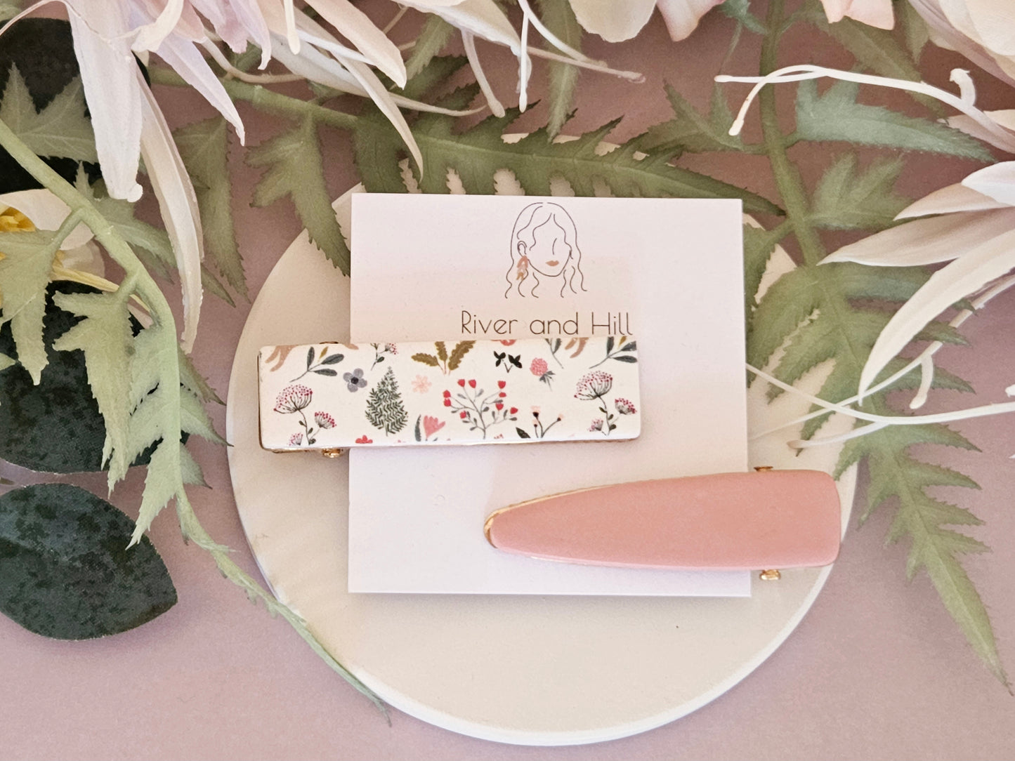 Easter Rabbit Print Hairclip Set