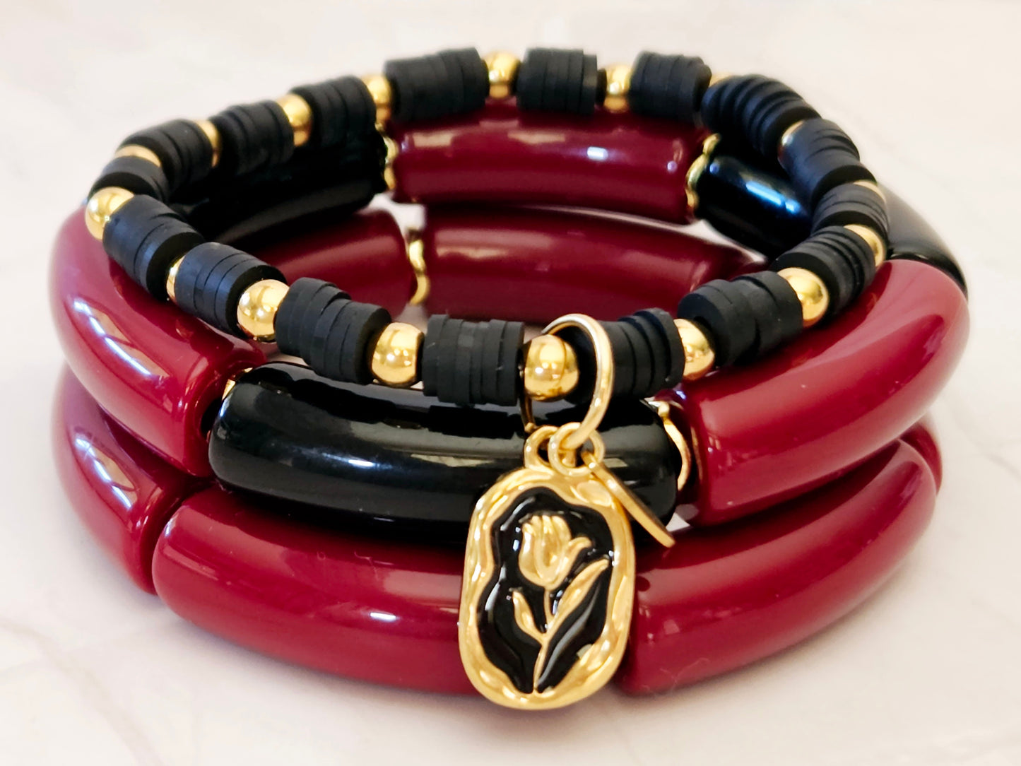 Stacking Bracelets Tulip Hearts Stack