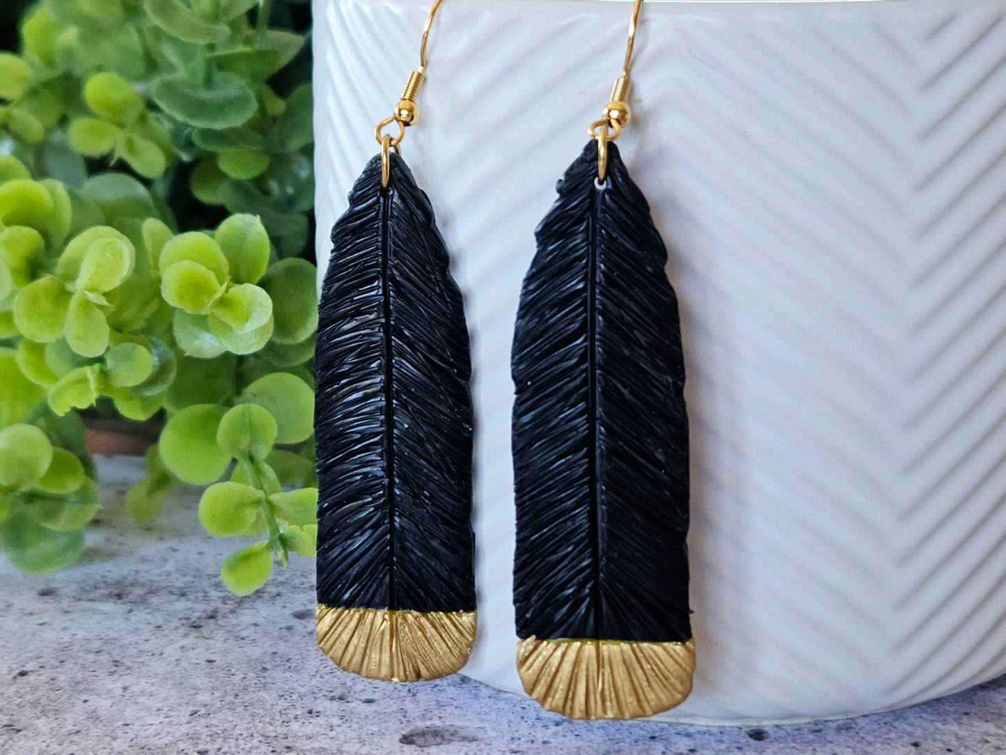 Huia Feather Earrings