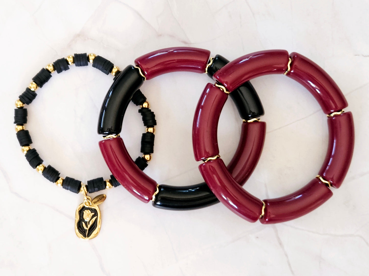 Stacking Bracelets Tulip Hearts Stack