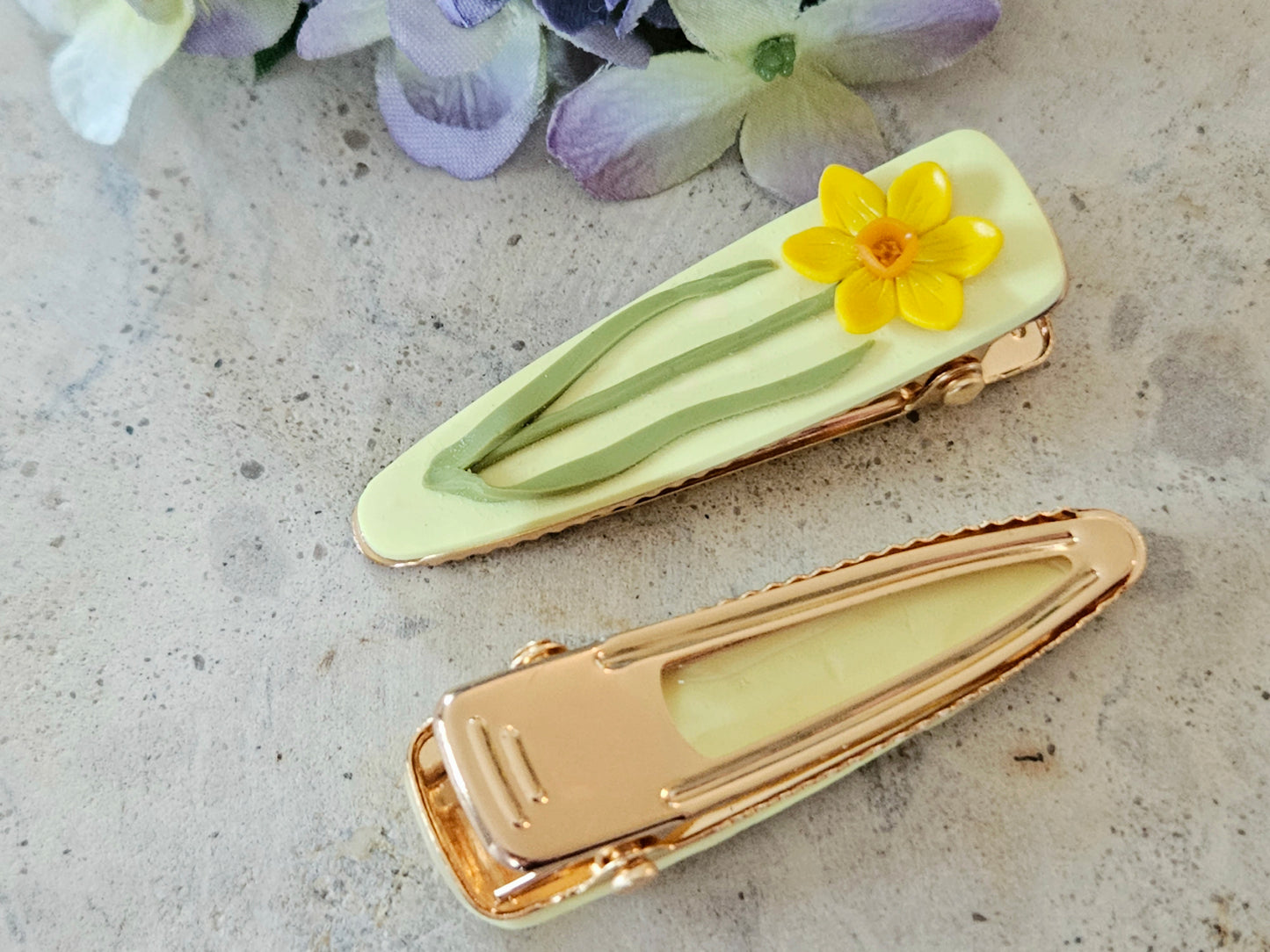 Daffodil Hair Clip