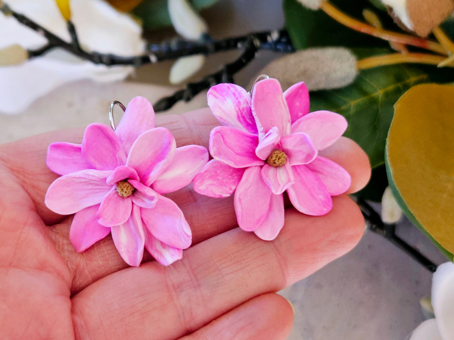 Magnolia French Hook Earrings