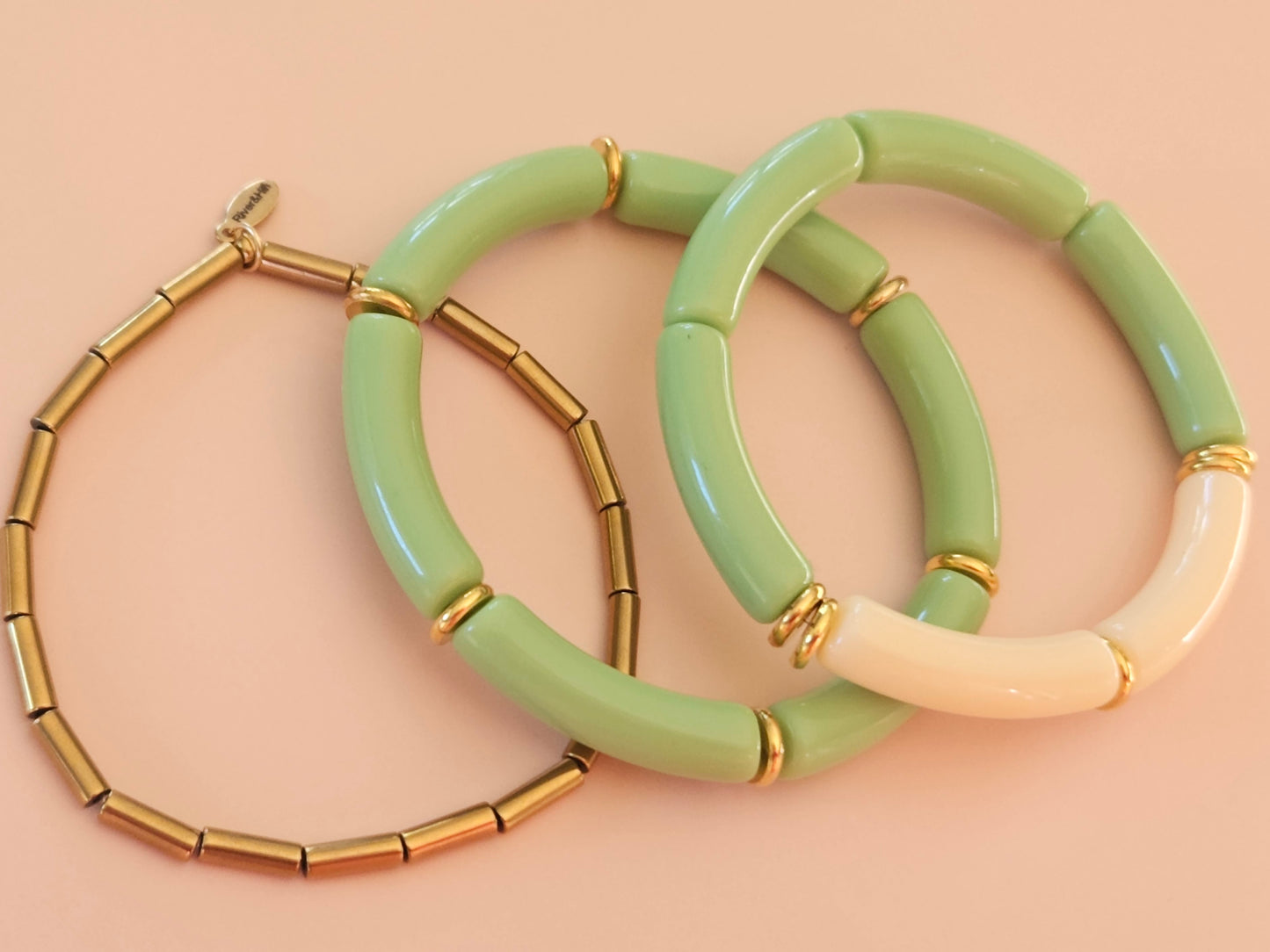 Stacking Bracelets The Grass is Greener Stack