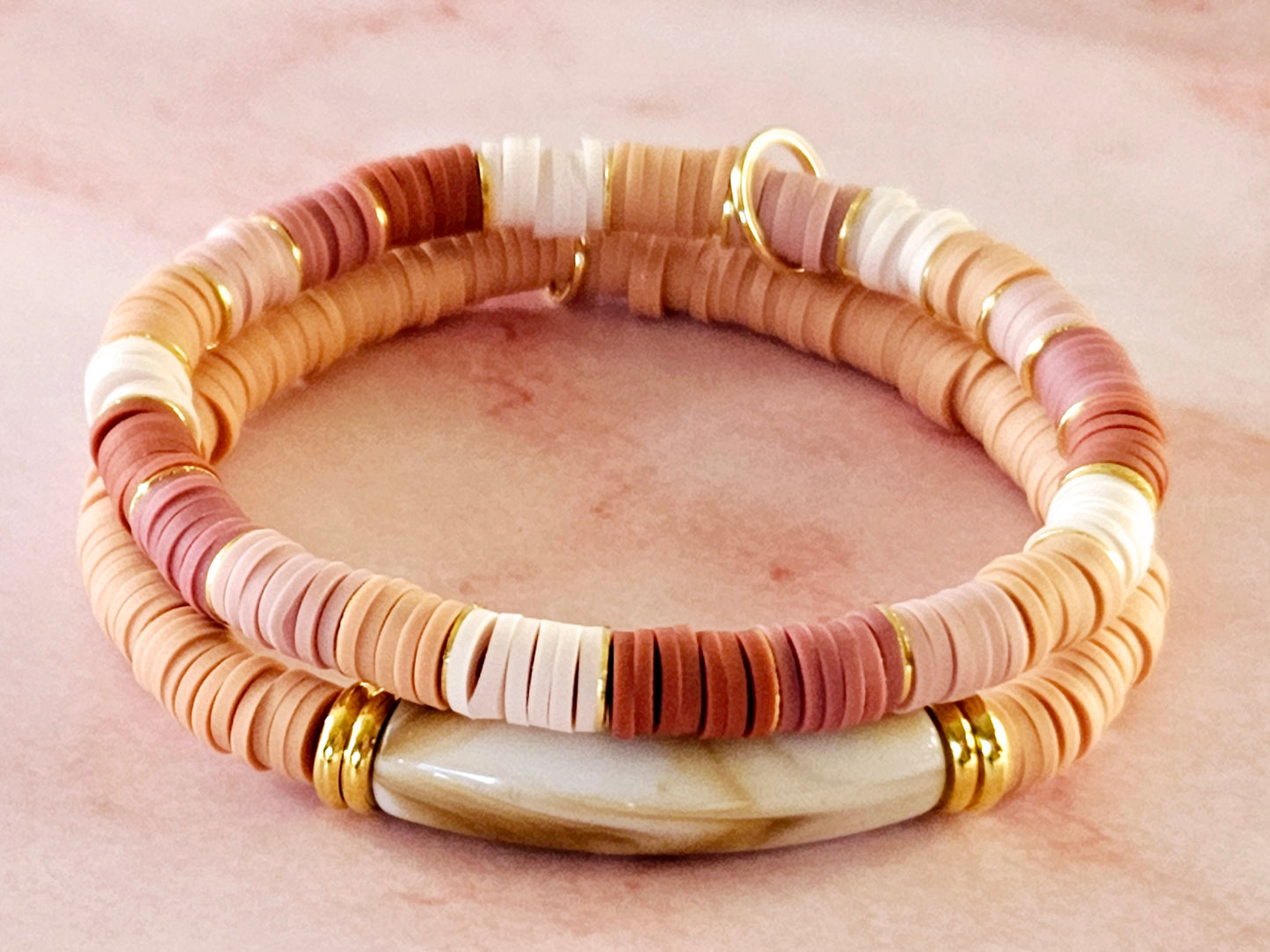 Stacking Bracelets Peaches Stack
