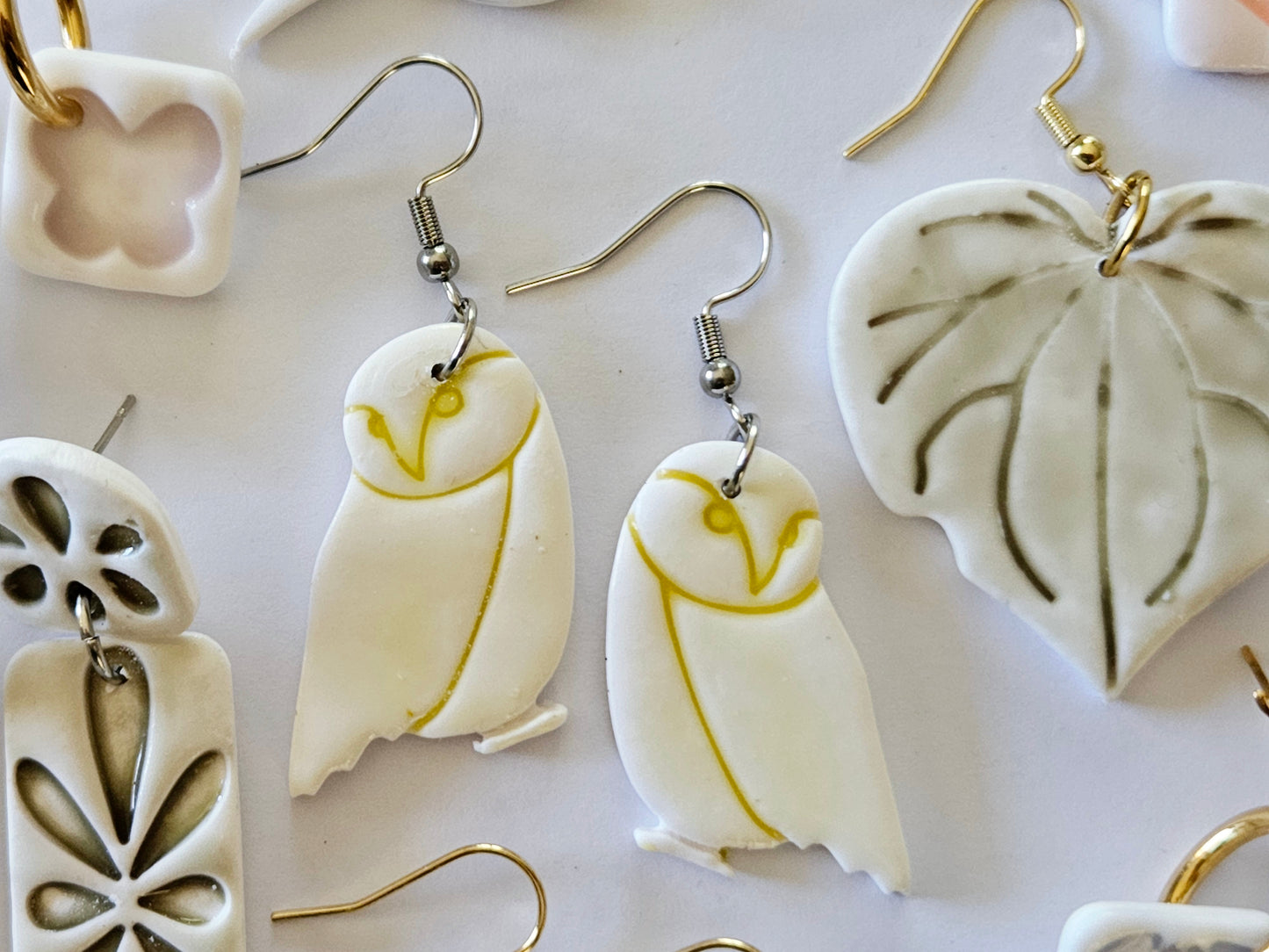 Porcelain Ruru Earrings
