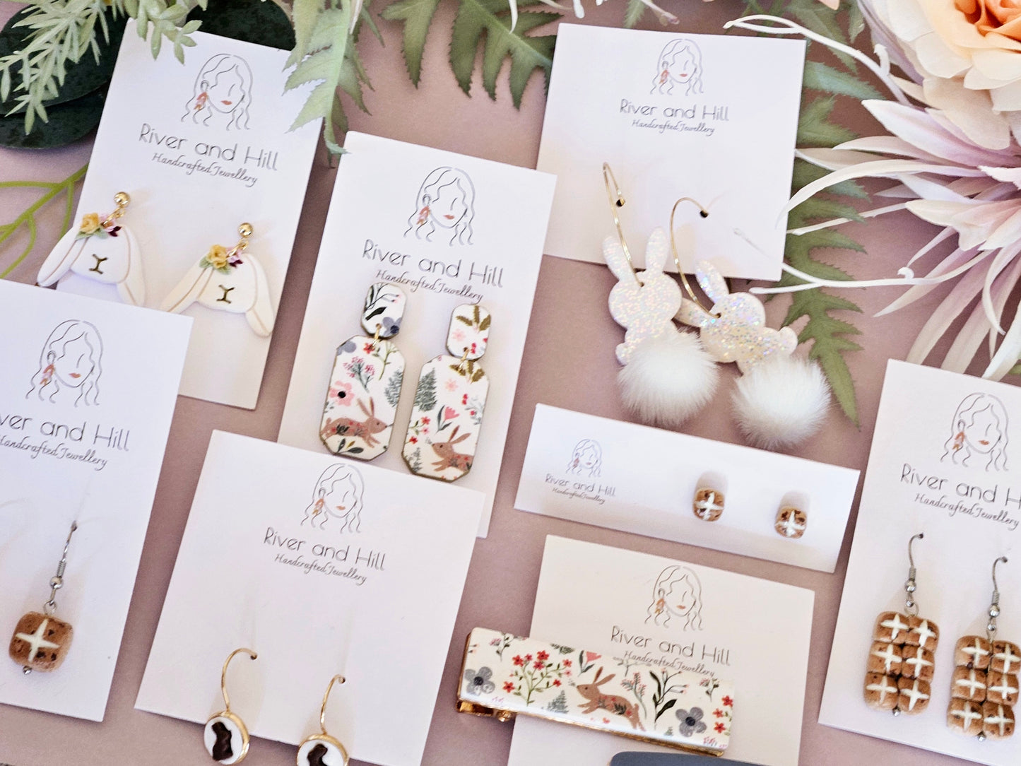 Easter Chocolate Bunny Earrings