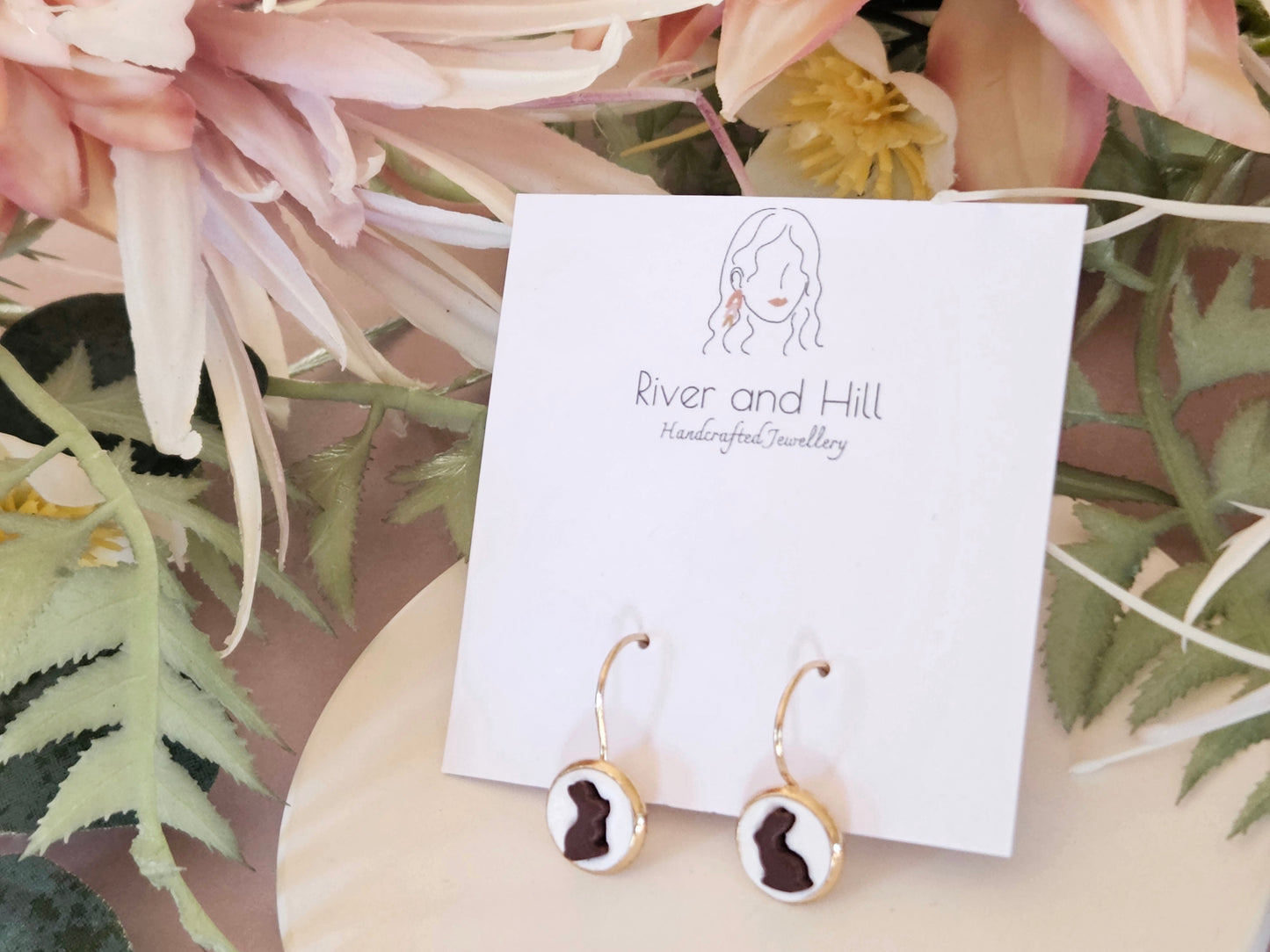 Easter Chocolate Bunny Earrings