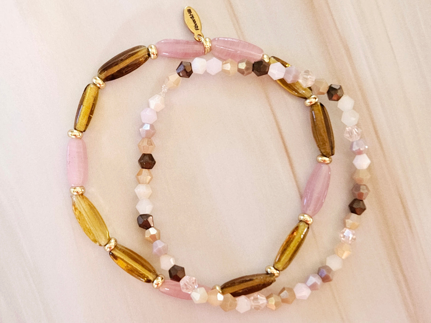 Stacking Bracelets Vintage Blush Stack