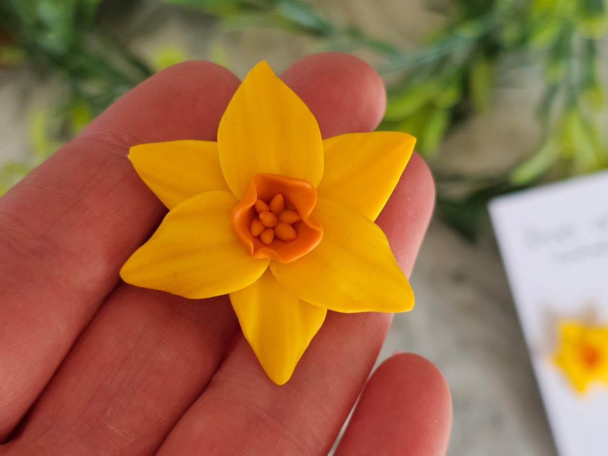 Daffodil Large Brooch