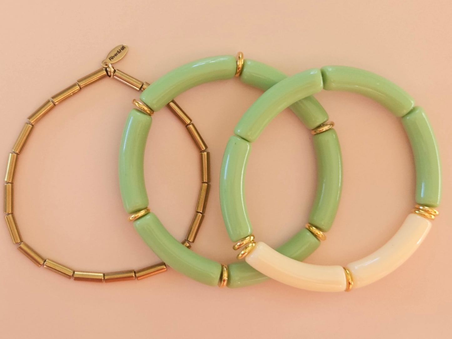 Stacking Bracelets The Grass is Greener Stack