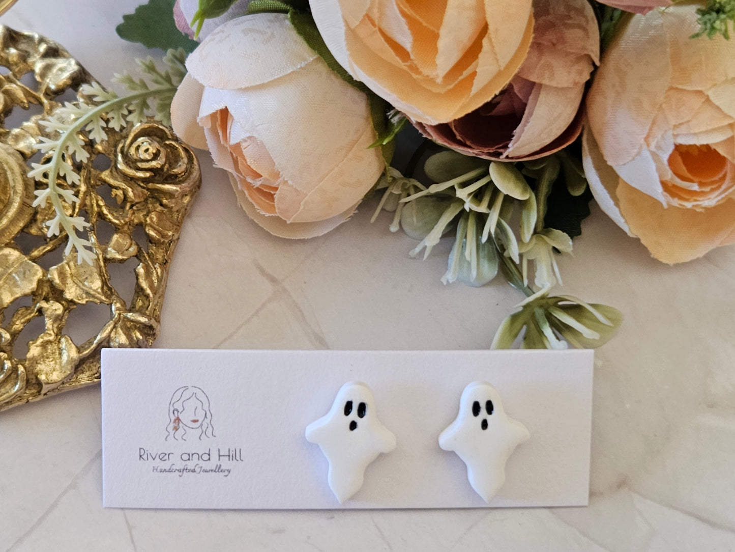 Halloween Ghost Studs