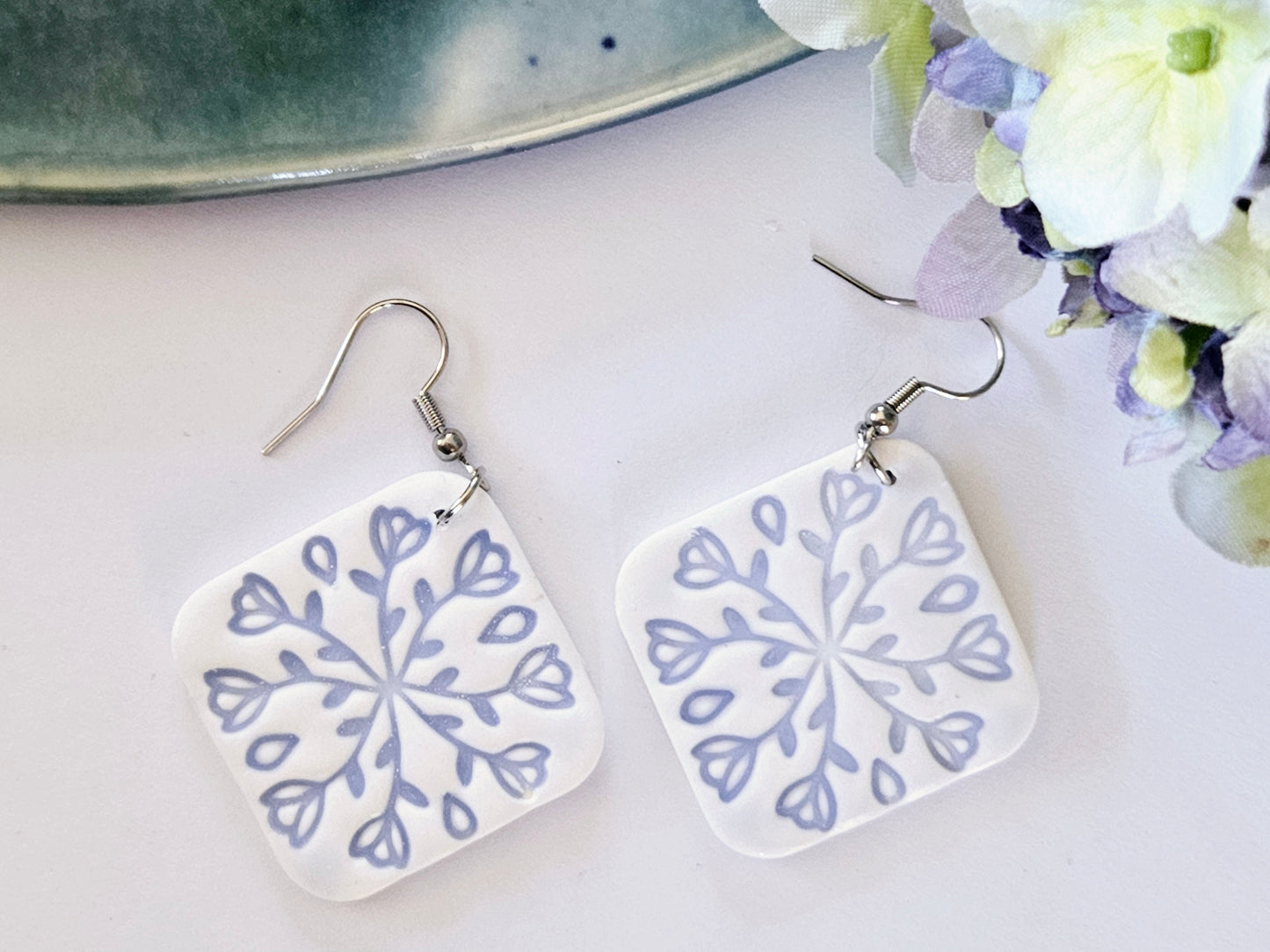 Porcelain Tile Earrings