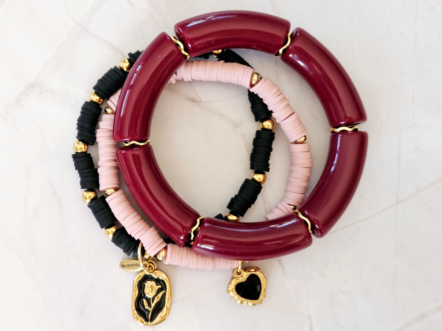 Stacking Bracelets Tulip Hearts Stack