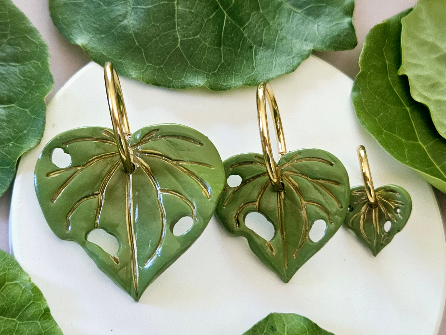 Kawakawa Gold Earrings Large