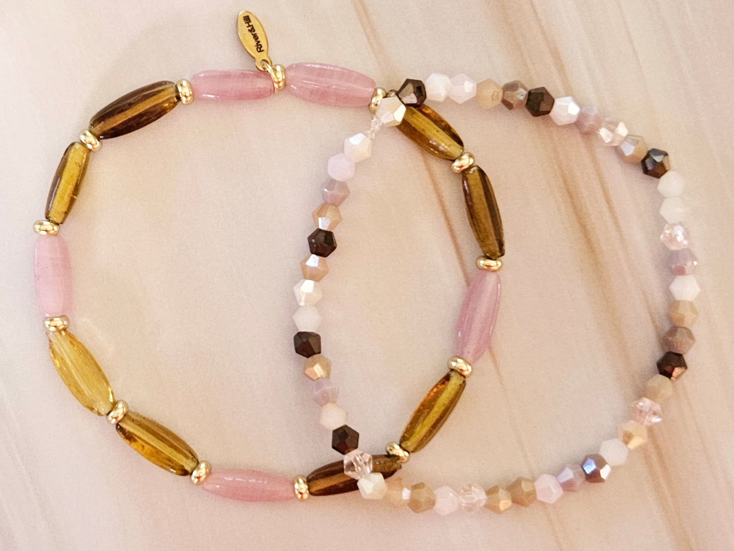 Stacking Bracelets Vintage Blush Stack