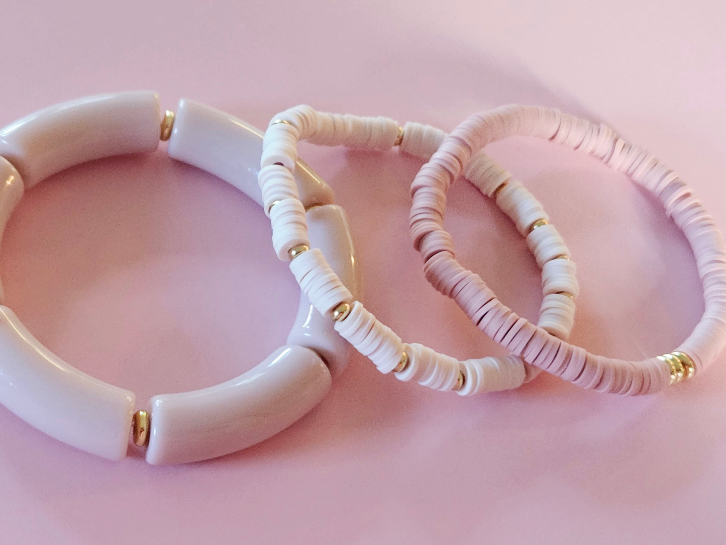 Stacking Bracelets Dusty Mauve Stack