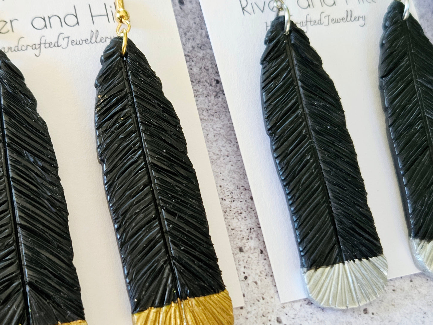Huia Feather Earrings