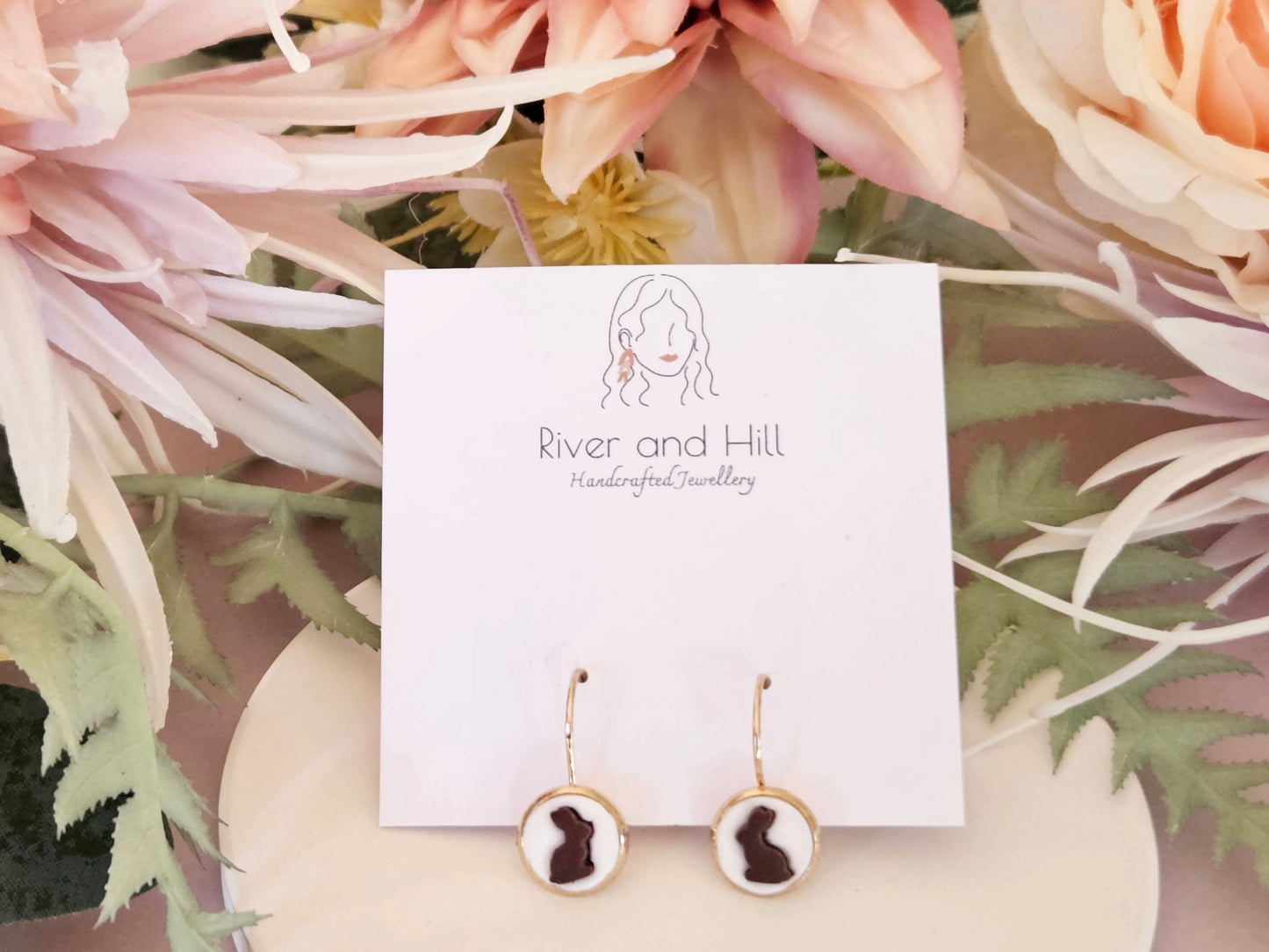 Easter Chocolate Bunny Earrings