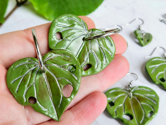 Kawakawa Silver Earrings Large