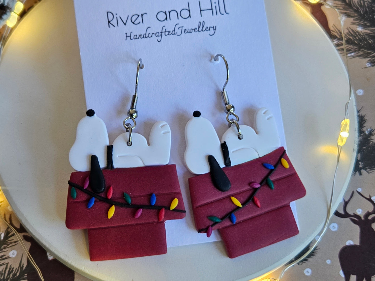 Christmas Snoopy Earrings